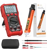 Neoteck 12-1000V Non-Contact Voltage Detector Pen & 2000 Counts Multimeter | Voltmeter with Live/...