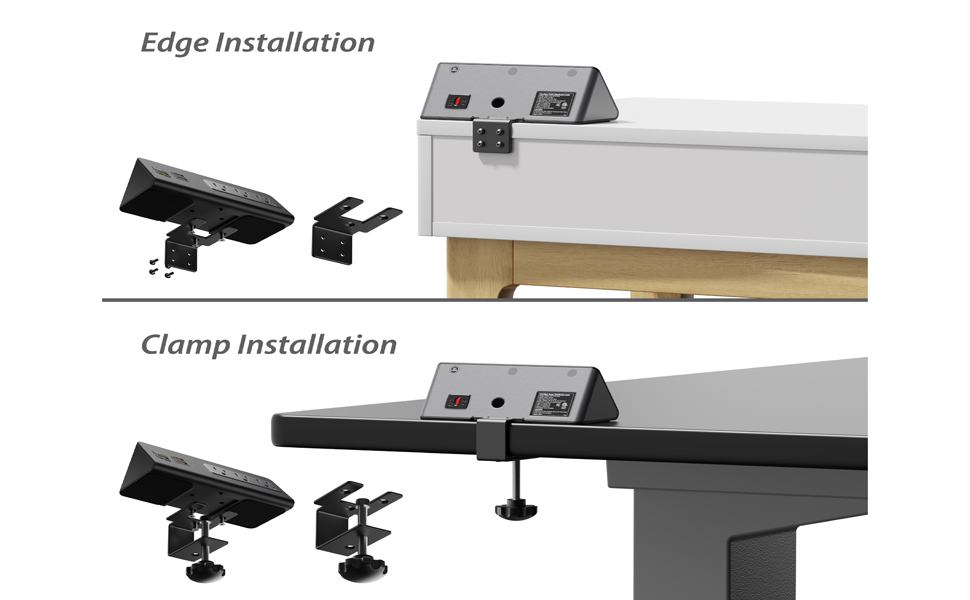 Desk Clamp Power Sockets
