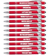 Actsun Funny Pens, 12 Pcs Pens Fine Point Smooth Writing Pens, Inspirational Ballpoint Pens with ...