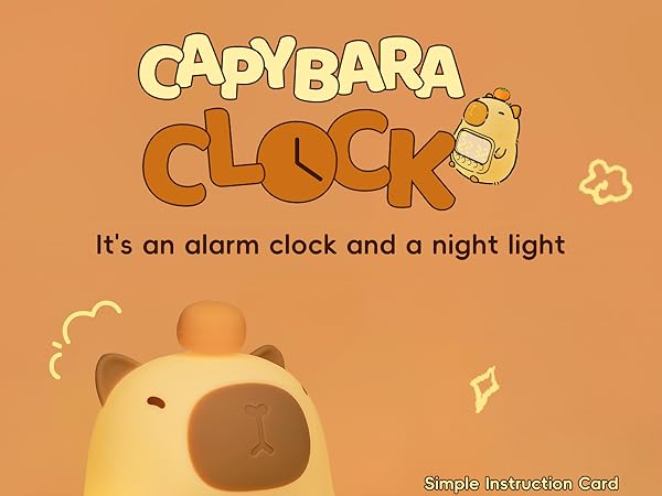 Capybara Alarm Clock