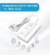 Ceptics 600W Pure Sine Wave 220v to 110v Converter, Step Down Voltage Converter us to Europe, 6 P...