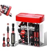 Geinxurn Impact #2 Phillips Screwdriver Bits Set,43 Pcs Magnetic PH2(1”and 2”) S2 Steel Driver Bi...