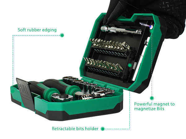 ratcheting wrench tool box