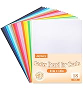 Joyberg 18 Pack Poster Board, 11in x 14in Colorful Poster Boards, Posterboard, Poster Board Paper...