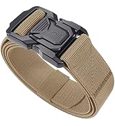 JUKMO Tactical Belt for Men, Military Rigger 1.5" Nylon Web Work Belt with Quick Release Heavy Du...