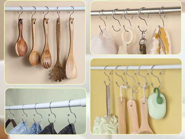 rust proof shower curtain hooks