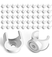 OWMOSYX 50 Pack 1/2 Inch PEX Clips, 16 mm Pipe Hangers Pipe Holder PEX Tubing Clamps PVC Water Pi...