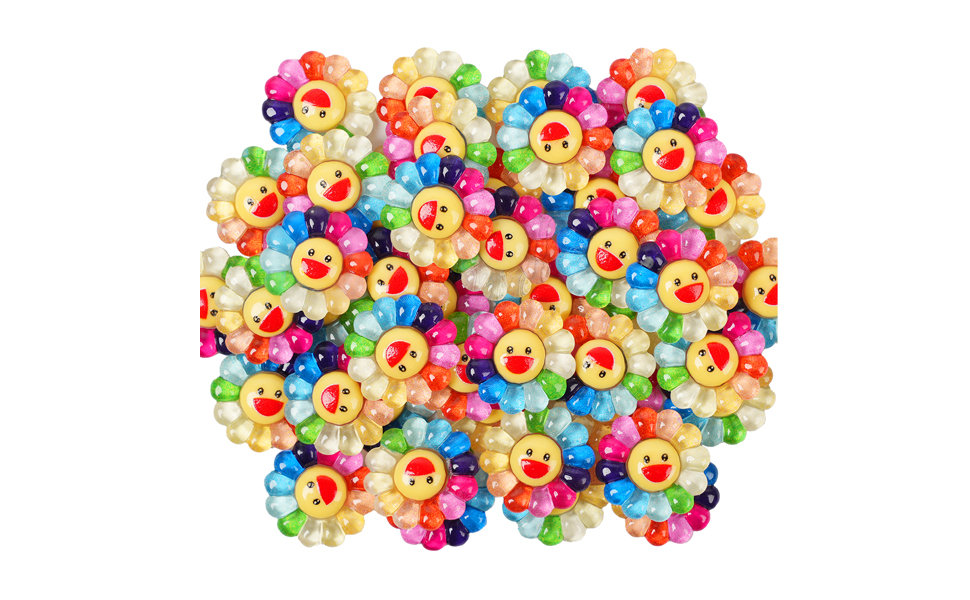 Sunflower smiley face accessory