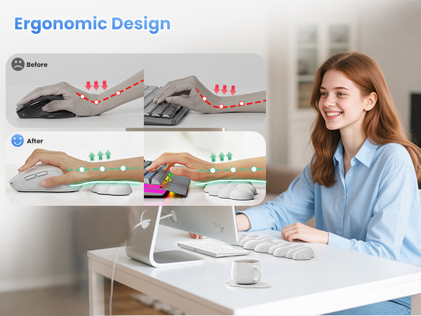 Cloud Keyboard Wrist Rest