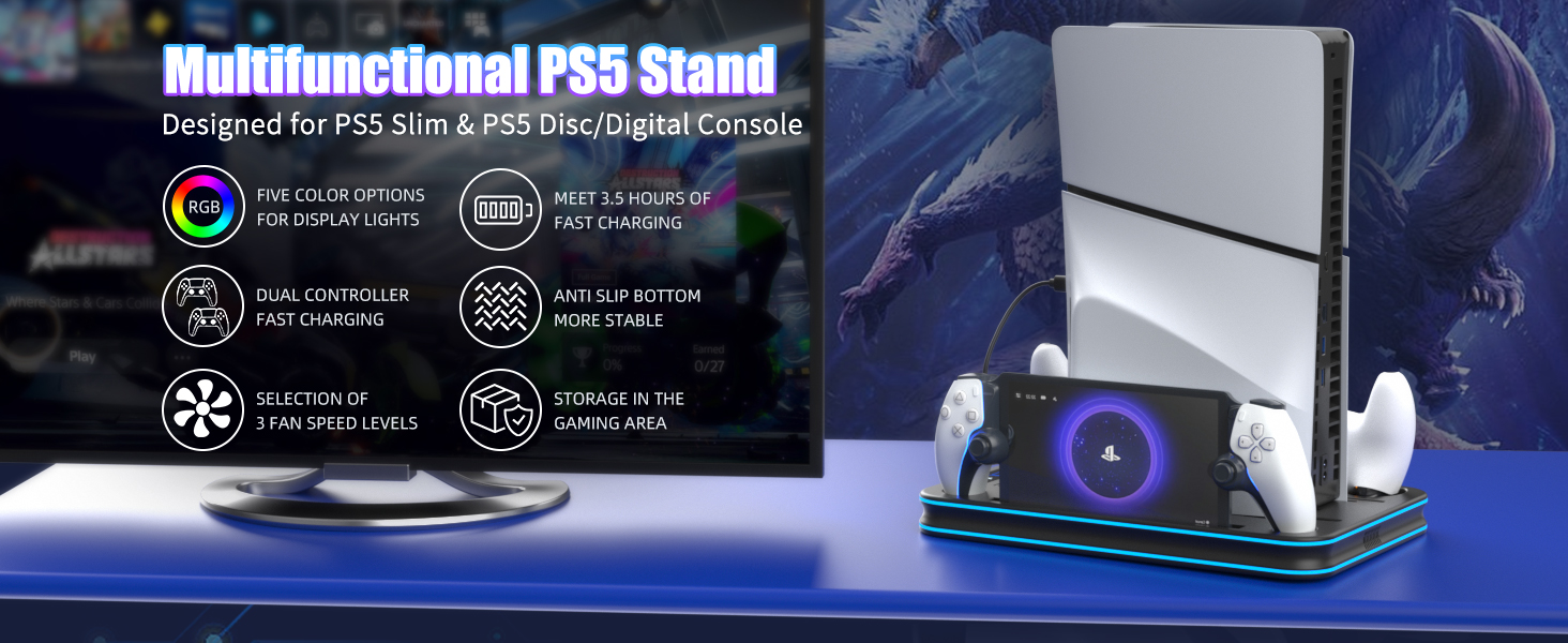 PS5 Slim Charging Station