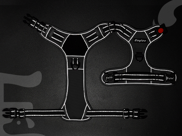 reflective dog harness