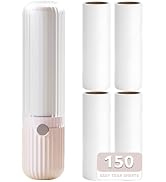 Sgdazo Compact Lint Roller with 150 Sheets - Portable Pet Hair Remover for Clothes, Furniture, an...