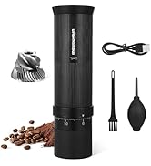 Portable Coffee Grinder Electric, Rechargeable Coffee Bean Grinder with Stainless Steel Conical B...