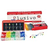3mm and 5mm Diffused LED Light Emitting Diode Assortment Kit - Pack of Assorted Color Diffused LE...