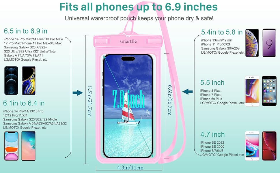 waterproof phone pouch waterproof phone case holder smartphone dry pocket dry bags swimming