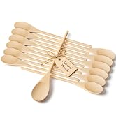 12 Pcs Wooden Spoons for Cooking, MORGLES 14-Inch Mixing Spoons | Long Handle Wooden Kit for Stir...