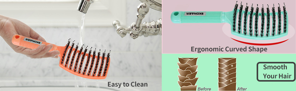 easy detangling hair smooth scalp best hair brush for thick hair care