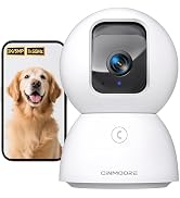 CINMOORE 5G Security Camera Indoor, 3K Pet/Dog Camera with Speaker/Phone App, PTZ WiFi Baby Monit...