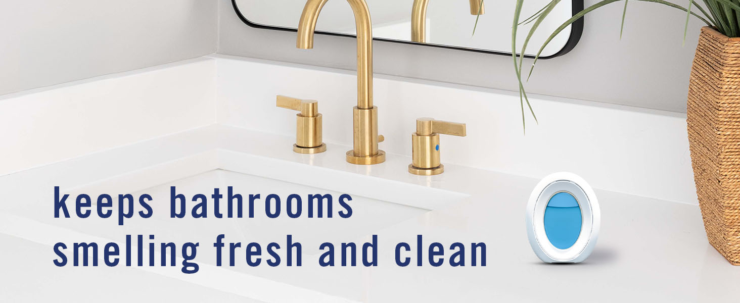 Keeps bathrooms smelling fresh and clean - D
