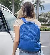RUSTIC TOWN Leather Laptop Backpack Mothers Day Gift - Washed Leather Multipurpose Handbag, Colle...