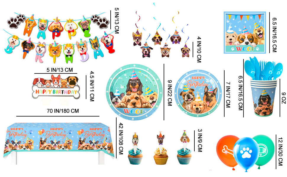 dog party supplies