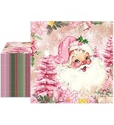 100Pcs Christmas Tree & Santa Claus Napkins Disposable, Merry Christmas Paper Napkins Decoration ...