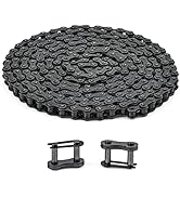 CO-Z #41 Roller Chain for Electric Gate Openers with 2 Connecting Links, 10 ft Gate Chain Extensi...