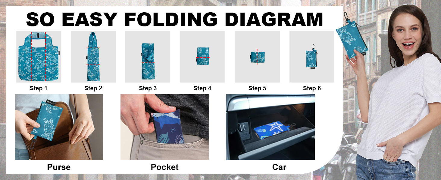 foldable tote bag