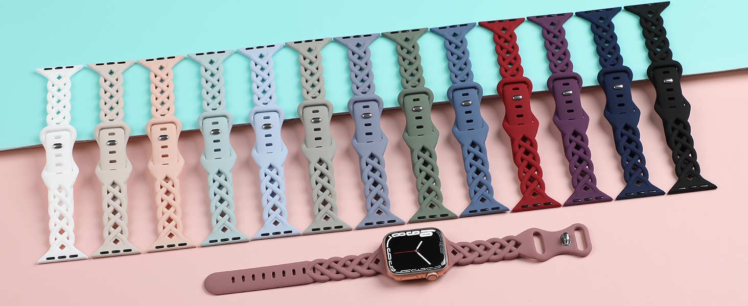 apple watch band apple watch bands women 40mm 44mm 38mm SE thin sport band iPhone watch bands women