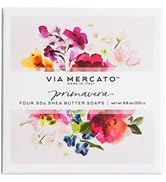 Via Mercato Primavera Spring Collection, Soap Gift Set (4 x 50 gram), Spring Flowers