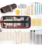 UUSYCUN 48PCS Pottery Tools for Sculpting, Clay Tool Kit for Carving, Modeling Ceramics, Pottery ...