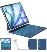 ZYNTHRALIX Keyboard Case for iPad Air 13-inch (M4/M3/M2) & iPad Pro 12.9" (6th/5th/4th/3rd), Magi...