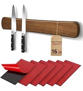 Swaitee Magnetic Knife Holder, 16 Inch, with 6-Pack Self-Adhesive Strips (3.3" × 1.9") – No Drill