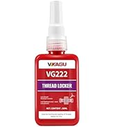 VIKAGU 222 Thread Lock Low Strength,Threadlocker Purple for Below M6 Thread,50ml