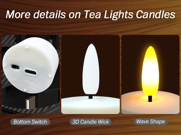 rechargeable tea lights