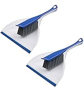 CELOX 2 Pack Dustpan and Brush Set, Comfort Grip Dust Pan, Lightweight Mini Hand Broom, Multi Fun...