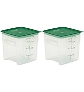 Cambro 4Qt BPA-Free Food Storage Containers with Lid Pack of 2 – in Opaque FreshPro Series- Ideal...