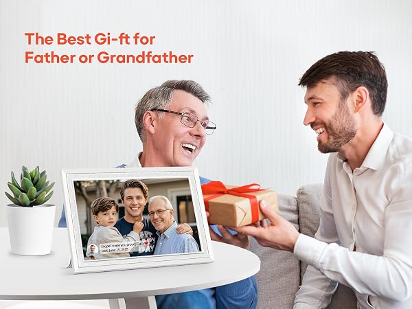 frameo digital picture photo video frame gift for mom grandma grandparent father mother birthday