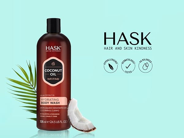 HASK body wash collection banner