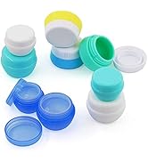 Cosywell Travel Containers Sets Silicone & PP Cream Jars for Toiletries Empty Lotion Containers L...