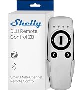 Shelly BLU Remote Control ZB White, Zigbee & Bluetooth Remote Control for Shelly Devices, Multi-C...