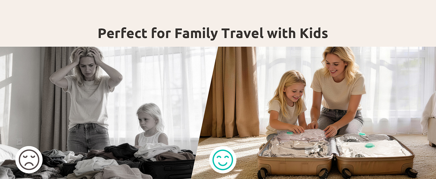 travel vacuum storage bags with pump