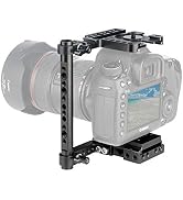 NICEYRIG Quick Release Camera Cage for Canon EOS R/RP/7D/6D/5D/, Nikon D810/DD850/D750/Z6 II, Uni...