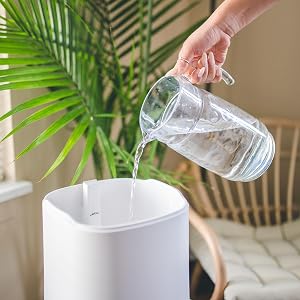 Top Fill Tank Humidifier Pitcher Pour Easy