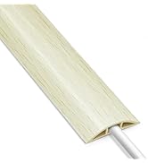 Floor Cord Cover 4FT, Soft PVC Cord Protector Floor, Wood Beige Cord Hider Floor, Hide Extension ...