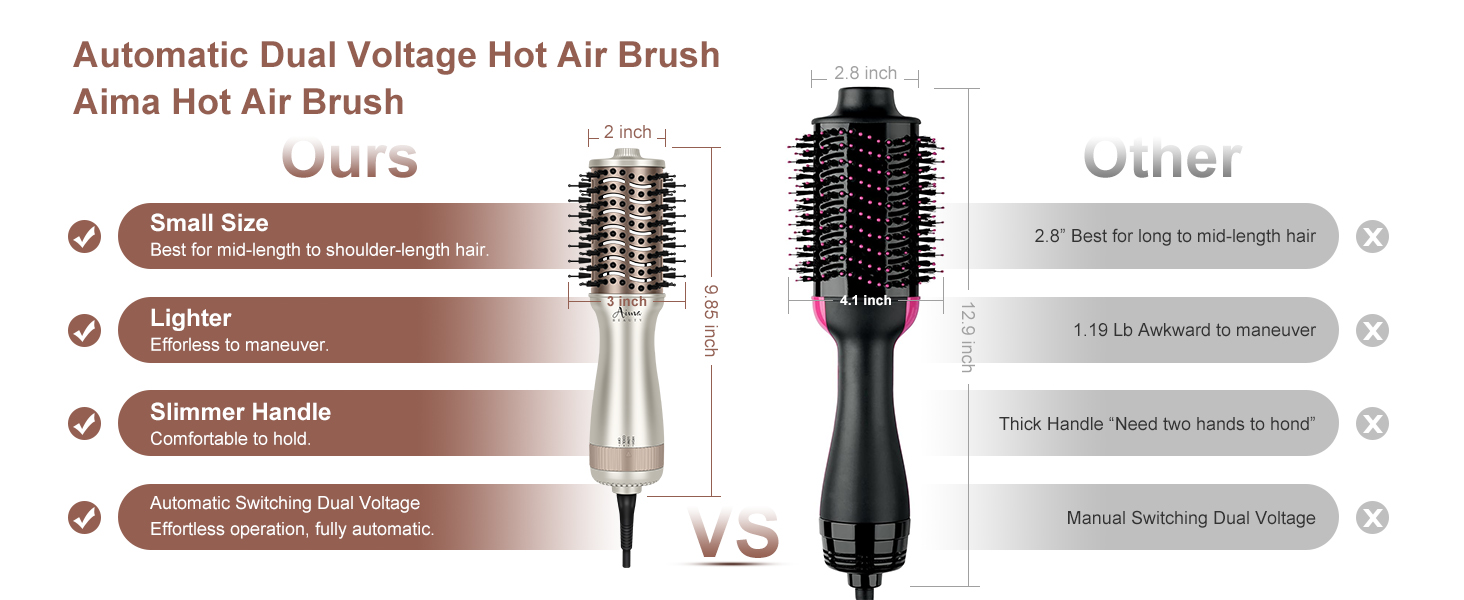 dual voltage brush