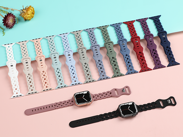 apple watch band apple watch bands women 40mm 44mm 38mm SE thin sport band iPhone watch bands women