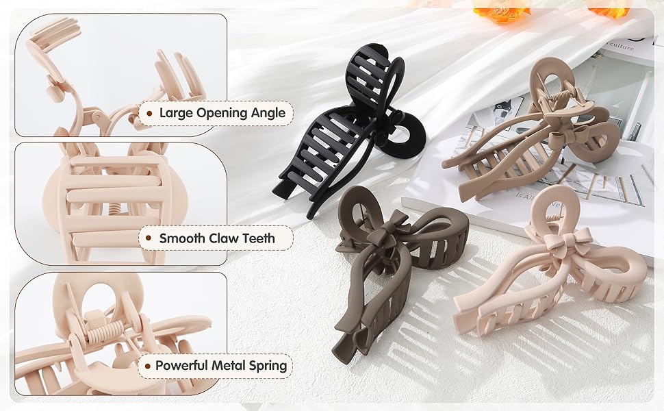 Large Opening Angle Smooth Claw Teeth Powerful Metal Spring