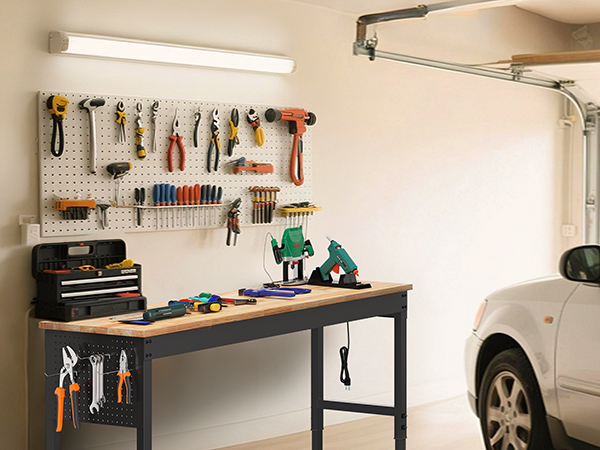 Garage workbench table