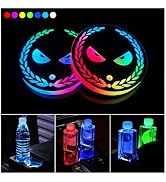 LED Cup Holder Lights, 2 PCS USB Charging Coasters With 7 Colors Luminescent Light Pad, Mat for C...